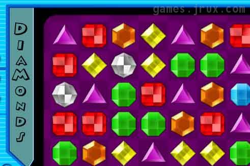 puzzle flash game diamonds fun